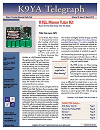 K9YA Telegraph - March 2019